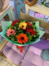 Букет цветов из:  Герберы, Хризантемы и Альстромерии #REPLACE_PRED# Северодвинске