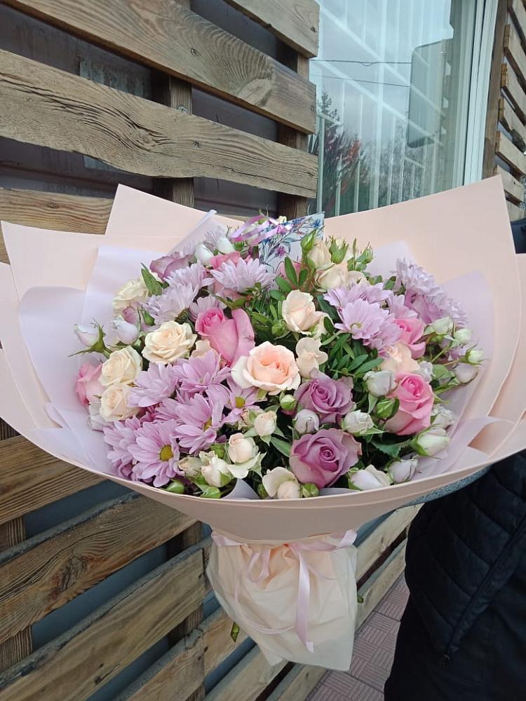 Букет цветов из: Розы и Хризантемы в Северодвинске