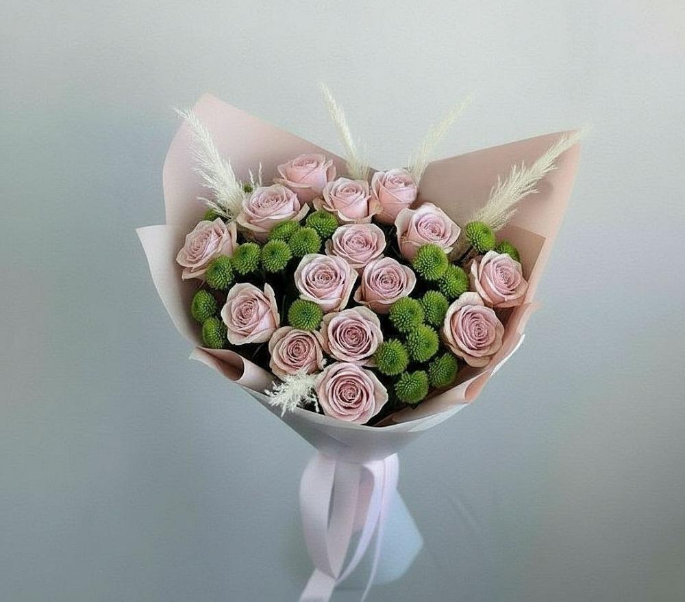 Букет цветов из: Розы и Хризантемы в Северодвинске