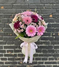 Букет цветов из:  Герберы и Хризантемы в Северодвинске