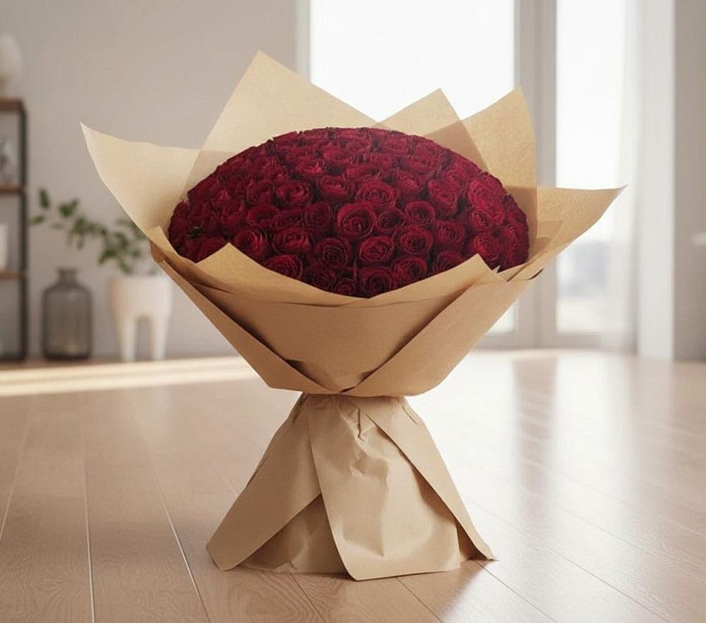 Букет 101 Красная роза в Северодвинске