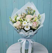 Букет цветов из:  Розы и Лизиантусы #REPLACE_PRED# Северодвинске