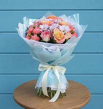 Букет цветов из:  Хризантемы и Розы в Северодвинске