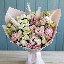 Букет цветов из:  Альстромерии и Розы в Северодвинске